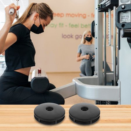 OUNONA 2-Pack Plastic Pulley Covers Compatible with Fitness Equipment Replacement Parts