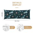 thumbnail image 3 of Zufioo Cute Turtle Print 20x54 Inch Long Body Pillowcase, without Pillow Core, Pillow Case with Hidden Zipper, Ideal Gift for Home Furnishings, 3 of 7