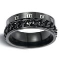 thumbnail image 2 of Spinner De Anillo De Cadena ANGGREK Anillo de Banda de cadena Relax Fidget Para cumpleaños, 2 of 8