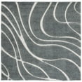 thumbnail image 6 of SAFAVIEH Florida Tamzen Abstract Shag Runner Rug, Sage/Ivory, 2'3" x 9', 6 of 9