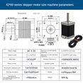 thumbnail image 6 of 42 Stepper Motor Height 60mm Motor with 1000XH2.54 Cables for 3D Printer Extruder -Black, 6 of 8