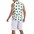 thumbnail image 2 of Sikiie Cute Turtle Basketball Jersey Reversible Men's Mesh Athletic Sports Shirts Training Practice S-4XLXX-Large, 2 of 6