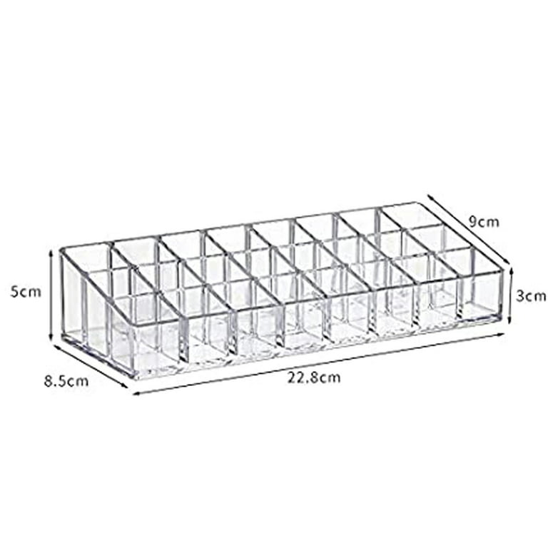 Clear 24 Slots Acrylic Eyeliner Lip Liner Pencil Holder Makeup Display  Stand Organizer Makeup Brushes Shelf Cosmetic Storage Box