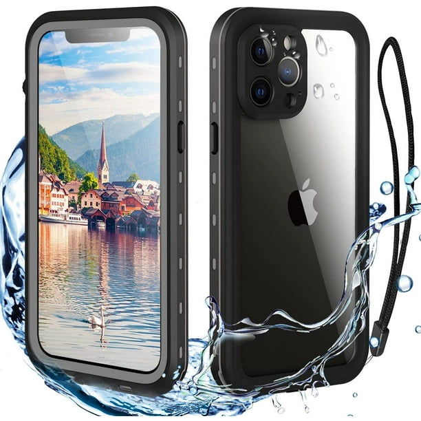 Waterproof iPhone 13 Pro Max Case - Full Body Protection Case for iPhone 13  Pro Max 6.7 inch Waterproof Shockproof Dustproof Phone Case with Built in  Screen Protector (Black)Black- 
