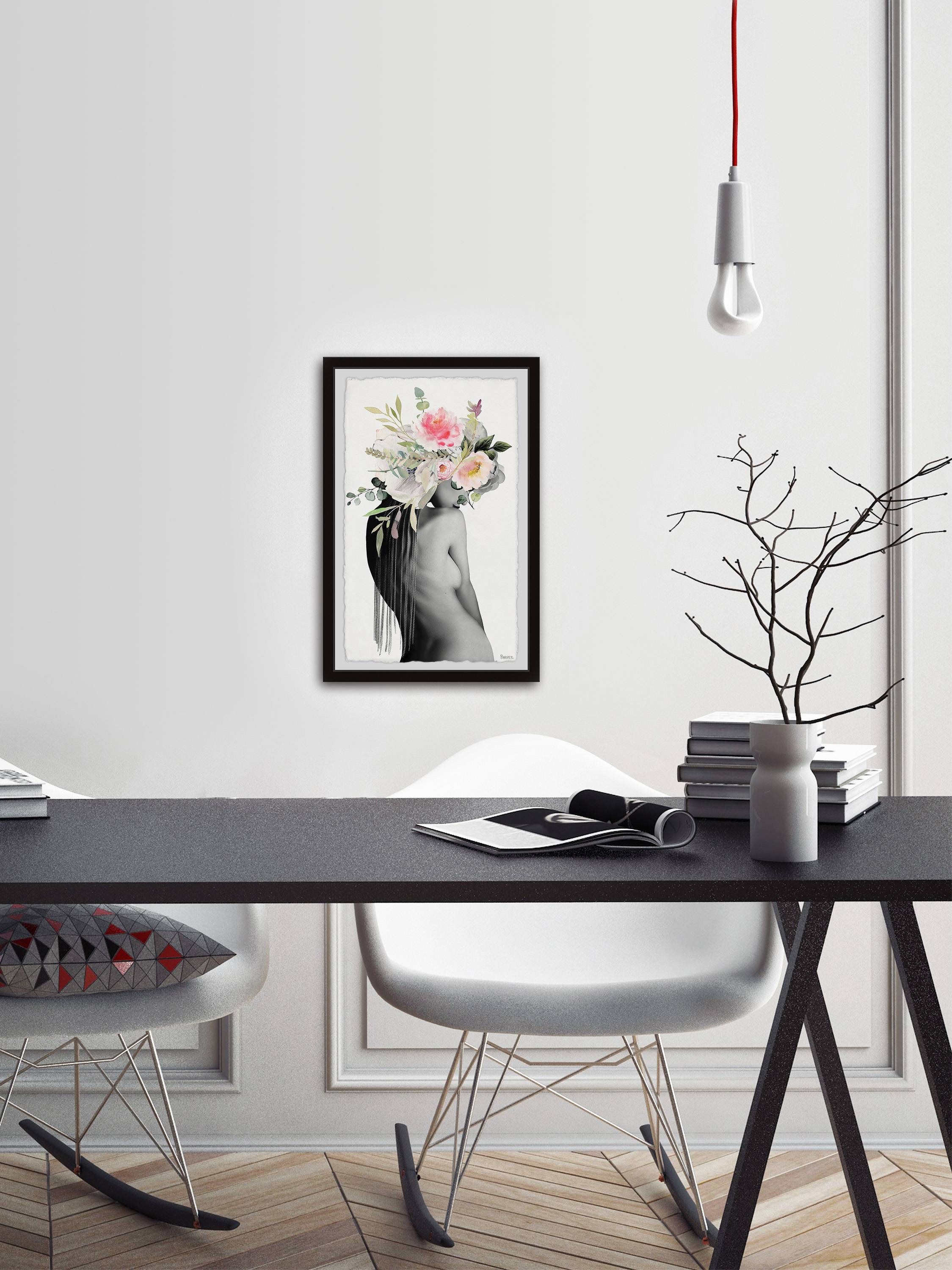 Parvez Taj "Flower Back" Framed Painting Print