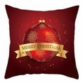 thumbnail image 2 of Under $5 EGNMCR Christmas Pillow Covers 18x18 for Xmas Decorations Snowflakes Plaid Check Christmas Tree Snow Winter Pillow Cases Winter Holiday Throw Pillows Decor for Couch, 2 of 3