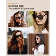 thumbnail image 2 of Gafas de Sol Polarizadas TIJN Clásicas Cuadradas UV400 para Hombre y Mujer, 2 of 7