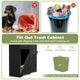 thumbnail image 4 of Topbuy Trash Bin Cabinet Tilt Out Garbage Cabinet w/ Anti-Tipping Kit & Adjustable Shelves Black, 4 of 9