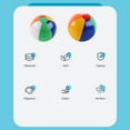thumbnail image 3 of Bola de Agua Wosthever Juguete de Playa Inflable Multicolor 22cm, 3 of 6