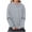 Gray, variant on Kukoosong Women's Halloween Hoodie Casual Loose Long Sleeve Pullover Sweatshirts for Women with Pockets