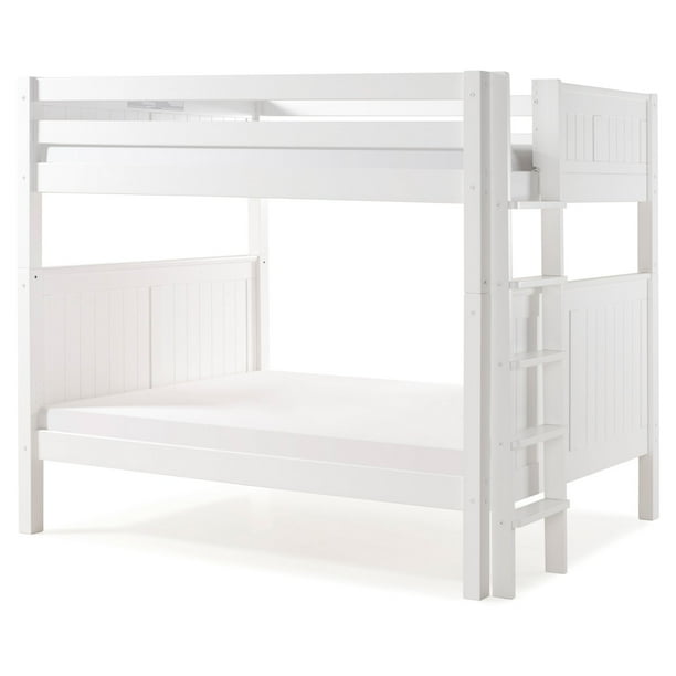 Camaflexi Full over Full Bunk Bed Panel Headboard Bed End Ladder