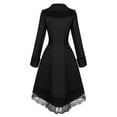 thumbnail image 3 of Hvyesh Women's Tuxedo Gothic Tailcoat Jacket Steampunk Victorian Coat Lace Button Down Frock Coat Uniform Halloween Costume, 3 of 8