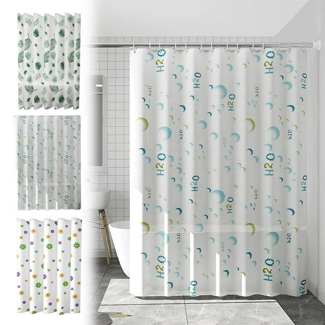 Sentmoon Cloth Shower Curtain Bathroom Shower Curtain Proof Printed Shower Curtain Bathroom Curtain Toilet Partition Curtain No Need To Punch Holes To Provide Hook Multicolor