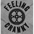 thumbnail image 2 of Feeling Cranky Bicycle Crank Cyclist Unisex Fleece Graphic Zip Up Hoodie Brisco Brands 2X, 2 of 5