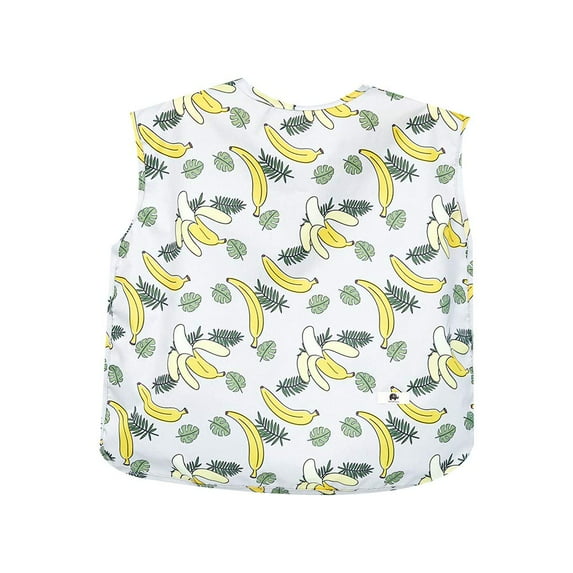 Kids Waterproof Wash Bib Stain and Odor Resistant Washable Sleveless Bibs (Banana Field)