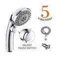 thumbnail image 1 of Aspersor de agua de cinco paradas, potenciador de flores de estilo japonés, cabezal de pulverización de flores de mano con interruptor, juego de pulverizador de ducha para baño, 1 of 1