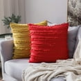 thumbnail image 3 of Juego de 2 fundas de almohada decorativas bohemias, fundas de cojín con patrón de Jacquard a rayas de lino para sofá, sala de estar y dormitorio, 3 of 5