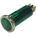 thumbnail image 1 of Brand New BATTERY DOCTOR 20542 12-Volt .5" Round Indicator Light with Chrome Bezel (Green), 1 of 1