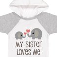 thumbnail image 4 of Inktastic My Sister Loves Me Boys or Girls Baby Bodysuit, 4 of 5