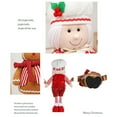 thumbnail image 6 of Telescopic Christmas Doll Figures Decorations Christmas Standing Dolls Cook Figurine Doll Ornaments with Telescopic Legs, 6 of 16