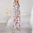 thumbnail image 3 of Goofa Caring Cow Printed Women’s 2 Piece Pajama Set Super,Pajamas Women's Long Sleeve Sleepwear Soft Button Down Loungewear Pjs Lounge Set Nightwear-XX-Large, 3 of 9