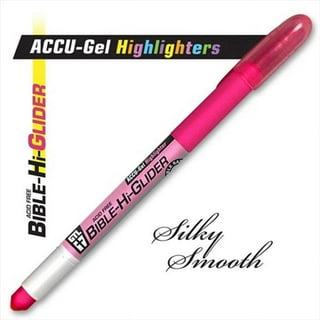 G.T. Luscombe Company, Inc. Accu-Gel Bible-Hi-Glider Bible Study Set, Precise Tip Size, No Bleed Solid Gel Highlighter