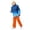 Orange, variant on Boys Winter Ski Suit Hooded Jacket And Snow Pants Set Waterproof Warm Performance Outerwear 12-14 Years