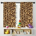 thumbnail image 5 of Blackout Kids Curtains,Yellow and Brown Of Leopard Print Childrens Insulated Curtains Set Of 2,Bedroom Essentials,Toddler Room Decor 42"x54", 5 of 5