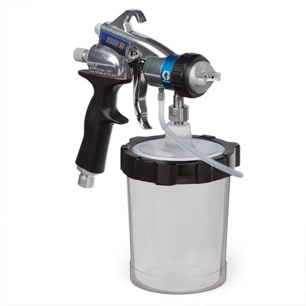 Pistola pulverizadora Graco Edge II 17P481 HVLP con vaso de 950 ml y juego #3
