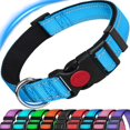 thumbnail image 1 of Dog Collar, Reflective Adjustable Basic with Soft Neoprene Padding, Durable Nylon Collars for Puppy Small Medium Large Dogs,Light Blue,L:17.5-27.5inch, 1 of 4