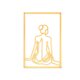 thumbnail image 1 of Matsuzay Decoración nórdica Línea femenina moderna Adorno de pared Dibujo Silueta Adorno para el hogar Sala de estar Decoración para el hogar Decoración del hogar Oro Atrás Matsuzay HA080027-04, 1 of 6