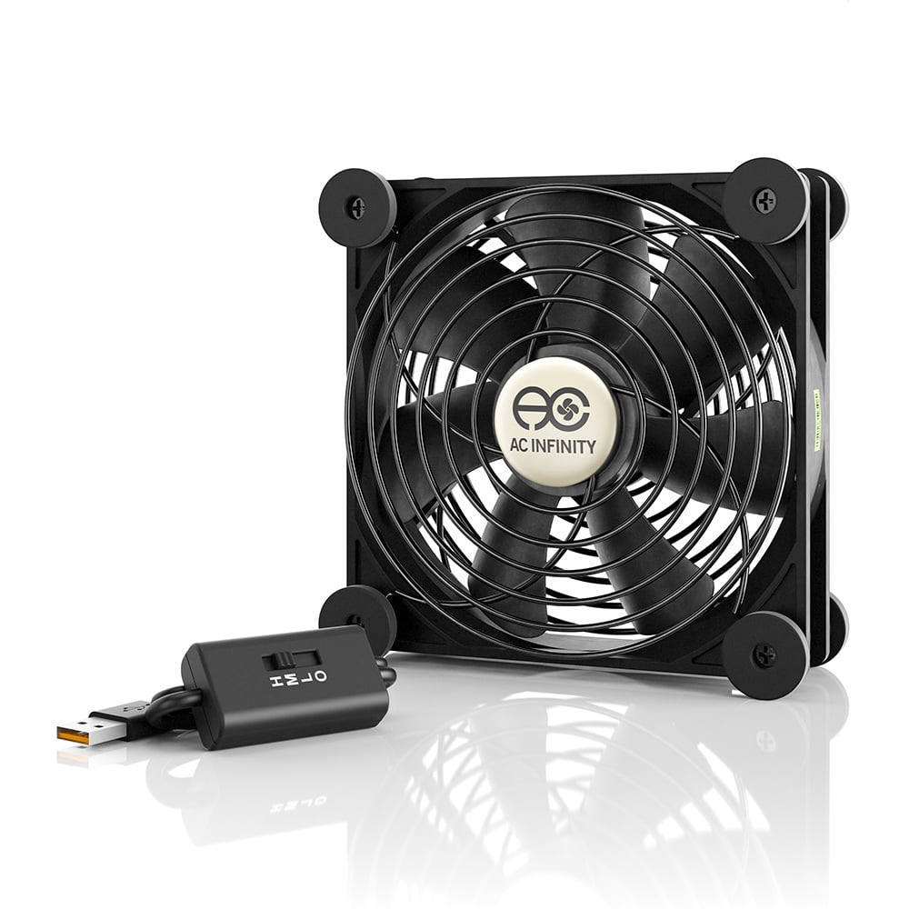 Tjernlund 8710001 High Speed Muffin Fan with Cooling Axial 110 CFM 120 mm x 120 mm x 38 mm 110V AC 