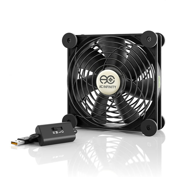 AC Infinity MULTIFAN S3, Quiet 120mm USB Fan for Receiver DVR