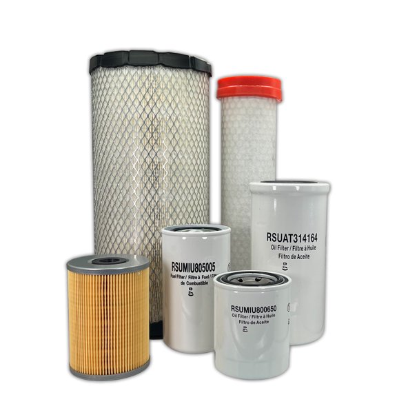 HERO Maintenance Filter Kit For John Deere 331G Skid Steer Loader Filters Compatible With OEM KV16429 AT171854 MIU800650 MIU802421 MIU802154 AT314164