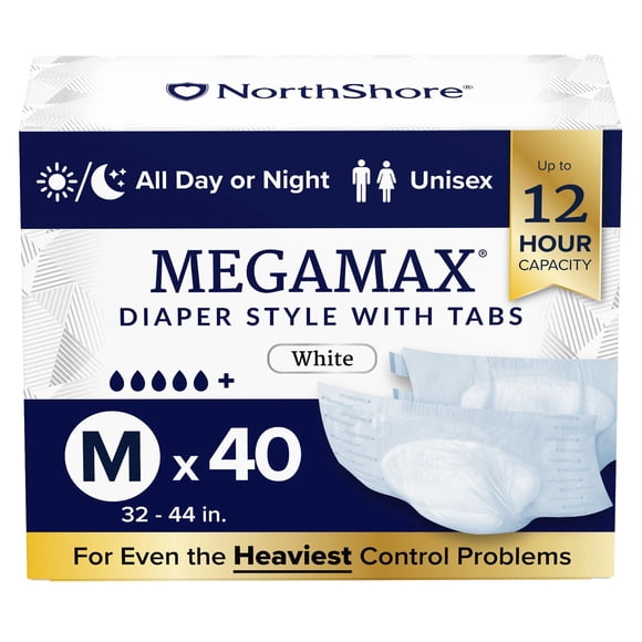 Pañales para adultos NorthShore MegaMax Mediano 40 unidades 81-112 cm