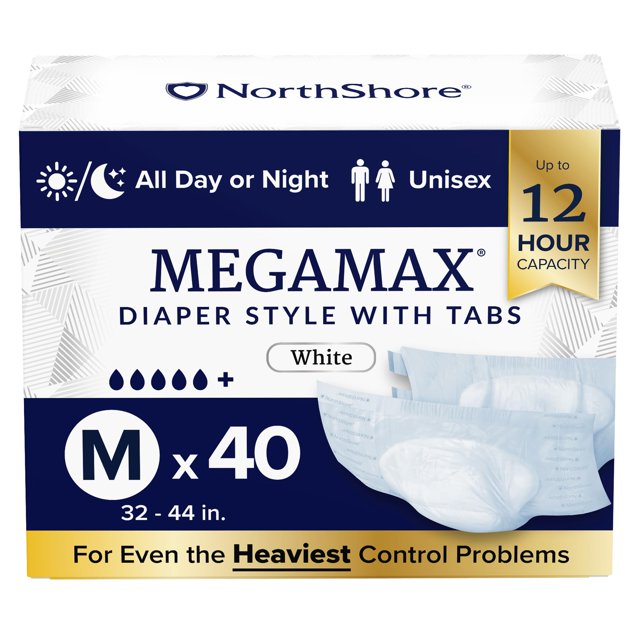 Pañales para adultos NorthShore MegaMax Mediano 40 unidades 81-112 cm