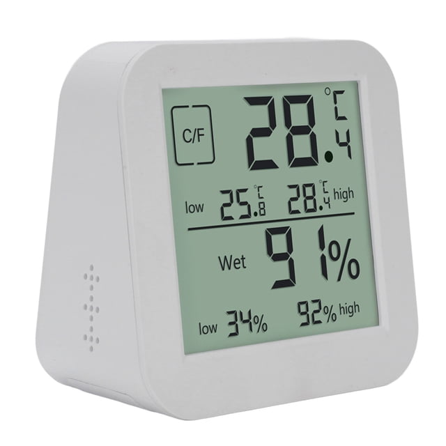 Mini Room Indoor Hygrometer Humidity Meter,Humidity Monitor Indoor with Large LCD Display Humidity Sensor for Baby Greenhouse Garage