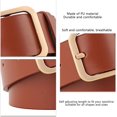 thumbnail image 2 of HUGFEGWE Ceinture en Cuir PU pour Femmes Réglable Lignes de Couture Fines Mode Décontractée Boucle à Ardillon pour Pantalon Robe CJB91-76333, 2 of 5