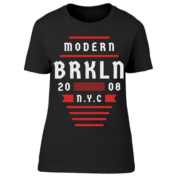 Modern Brkln 2008, Banner T-Shirt Women -Image by Shutterstock, Female Small