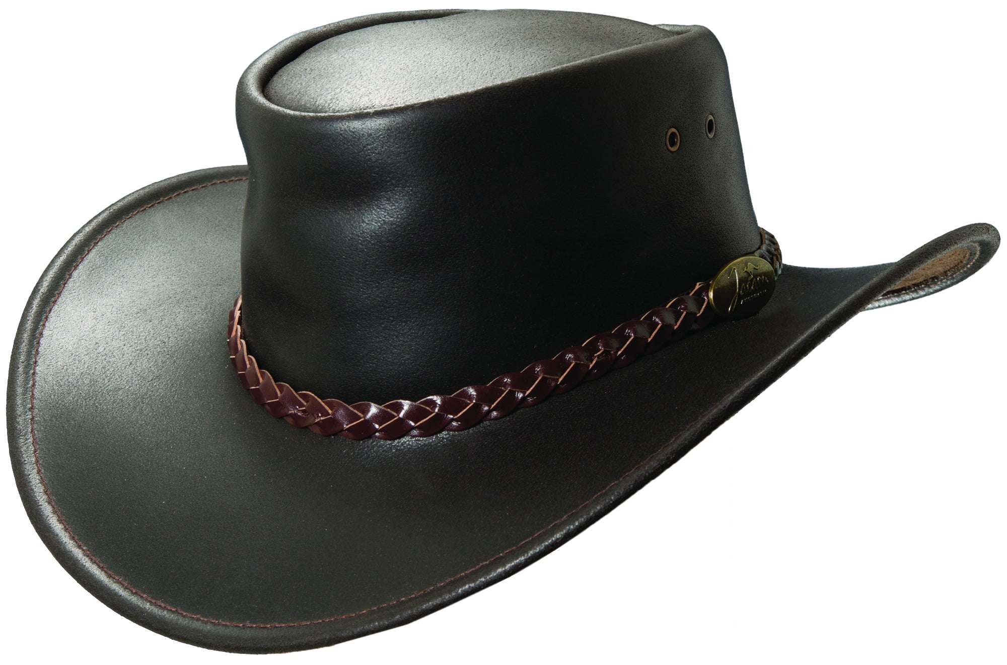 Men's Swagman Leather Gambler Hat 