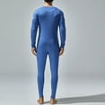 thumbnail image 7 of JIUKE Mens Thermal Underwear Onesie Pajama Jumpsuits Base Layer Full Bottons Long Sleeve Tight Rompers, 7 of 7
