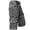 Gray, variant on Men's Cargo Shorts 3/4 Relaxed Fit Outdoor Hiking Shorts Elastic Waist Casual Running Bottoms with Multi Pockets for Daily Travel Black L