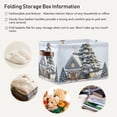 thumbnail image 5 of Ryvnso Snow Christmas Tree Storage Basket Large Bin Foldable Boxes Toys Organizer 14.2x10.2x8.3in 1 PC, 5 of 8