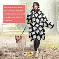 thumbnail image 4 of Wearable Oversized Blanket,Halloween Ghost Army Pattern Wearable Blanket Hoodie for Adults,Cozy Hooded Blankets with Super Pockets,Super Warm Fuzzy Pullover for Women & Men, 4 of 6