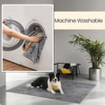 thumbnail image 3 of Waterproof Dog Blanket, Sherpa Fleece Pet Throw Blanket for Medium Small Dogs, Cats, 60 x 50 Inches, Reversible Couch Cover Protector, Machine Washable, Gray, 3 of 5
