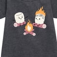 thumbnail image 2 of Instant Message - Marshmallow Fire - Toddler & Youth Girls Fleece Dress, 2 of 5