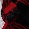 thumbnail image 4 of Gibobby Camisas De Vestir Otoño Invierno niños pequeños niñas manga larga cuadros estampados polar Sudadera con capucha Tops prendas de vestir para niños ropa(Rojo, 4-5 Años), 4 of 5