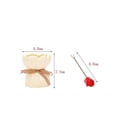 thumbnail image 2 of Ceramic Rose Storage Jar with Fruit Fork Set, Cute Stainless Steel Dessert Fork, Aesthetic Tableware for Home Kitchen Dining Room Daily Use, 2 of 5