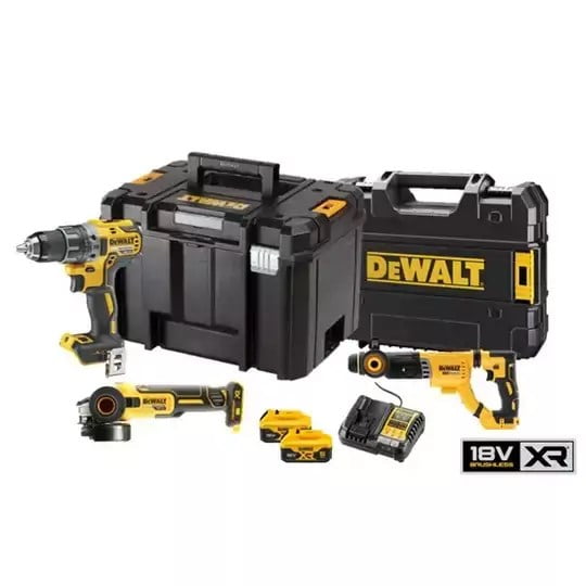 DeWalt - DEWALT.ZESTAW COMBO 18V DCK327P2T (DCD791 + DCH263 + DCG405) 2x5,0Ah
