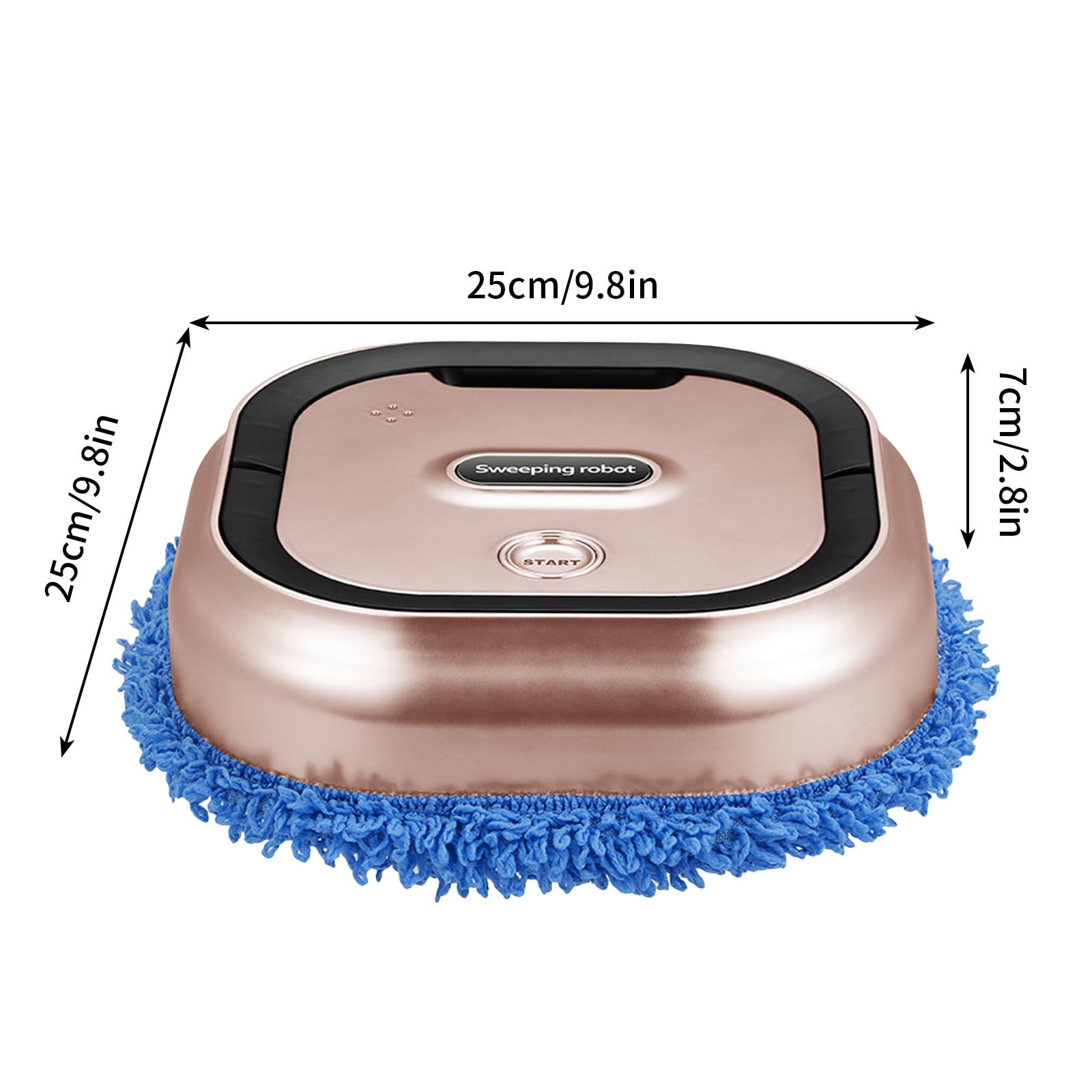 Ajauxi Floor Mopping Robot, Floor Washing Robot, Robot Vacuum and Mop Combo with 2 Mop, Cordless Electric Mopping Robot Cleaner for Hard Floor